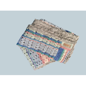 Babydeken gehaakt pastels